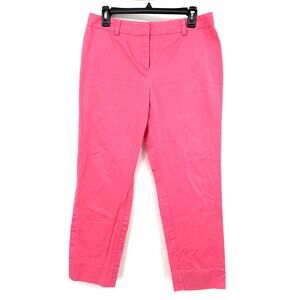 Vineyard Vines Size 6 Pink Chinos‎ Pants Cotton Blend Zip Button & Slide Closure